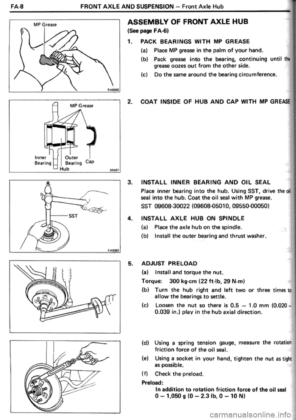 TOYOTA CELICA 1986  Service Repair Manual 