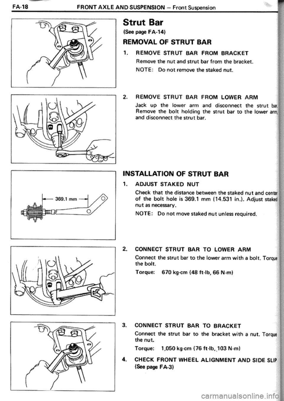 TOYOTA CELICA 1986  Service Repair Manual 