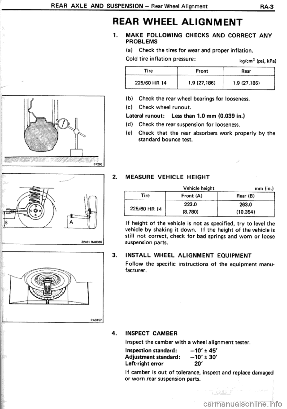 TOYOTA CELICA 1986  Service Repair Manual 