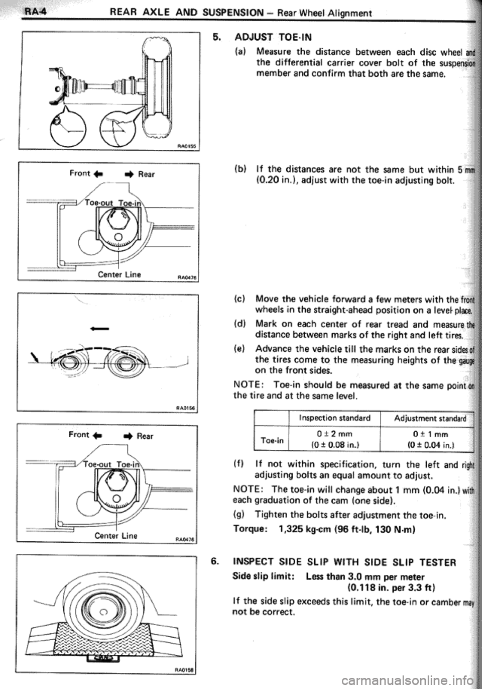TOYOTA CELICA 1986  Service Repair Manual 