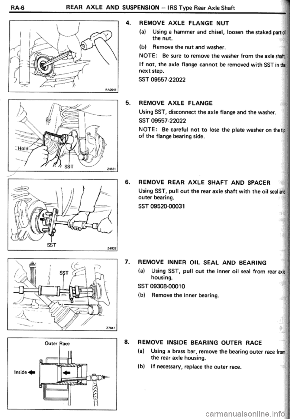TOYOTA CELICA 1986  Service Repair Manual 