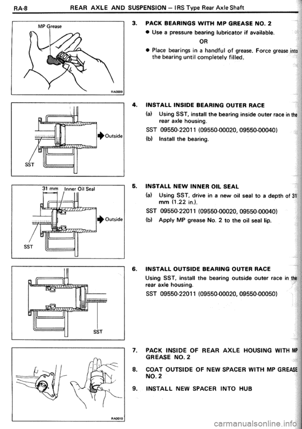 TOYOTA CELICA 1986  Service Repair Manual 