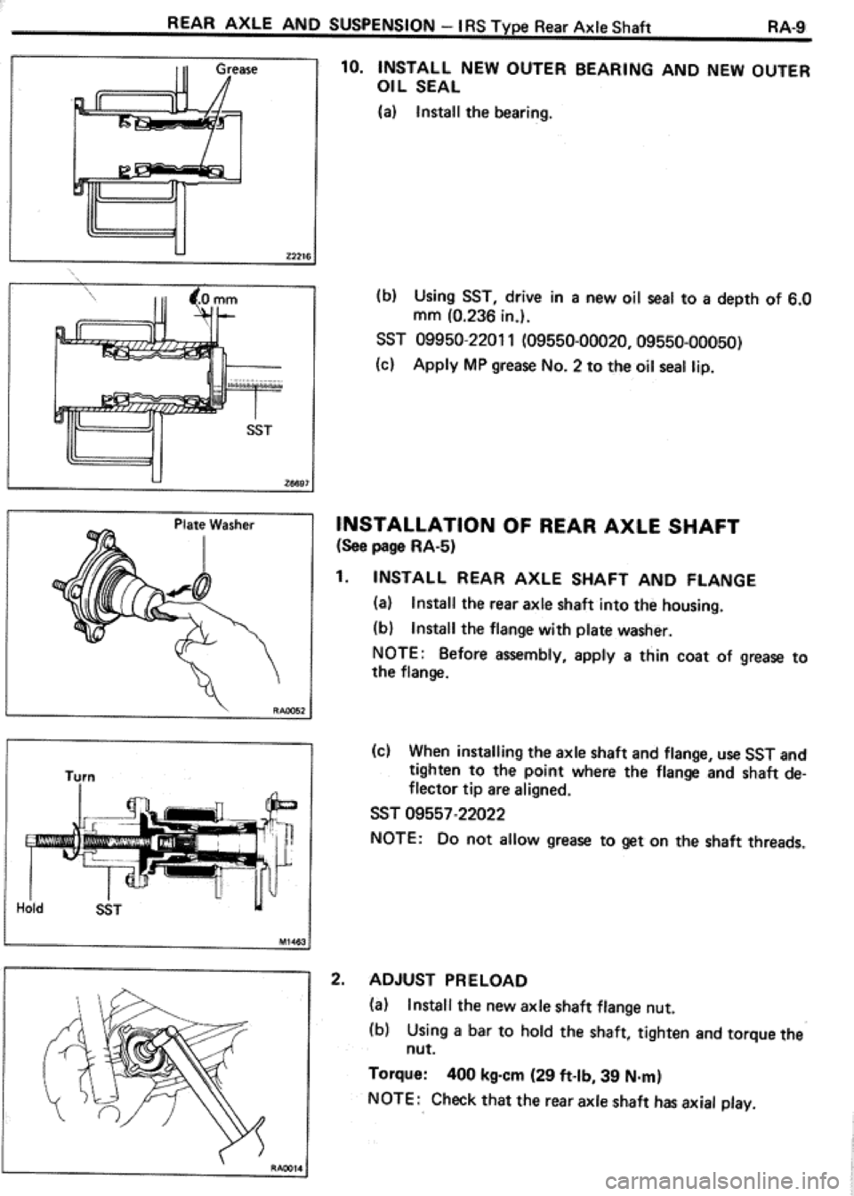 TOYOTA CELICA 1986  Service Repair Manual 