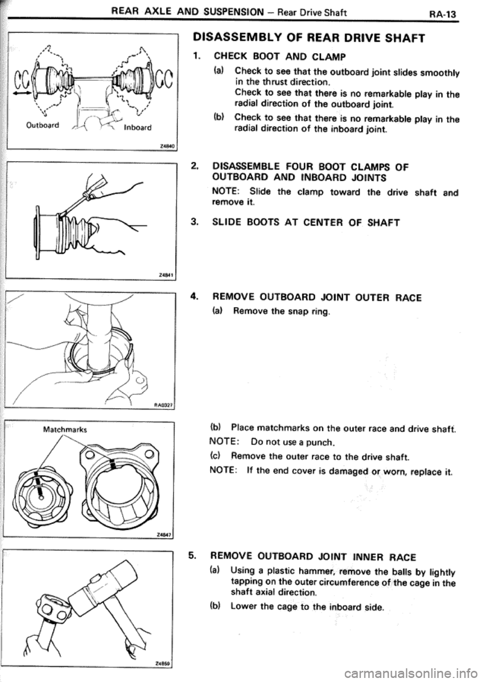 TOYOTA CELICA 1986  Service Repair Manual 