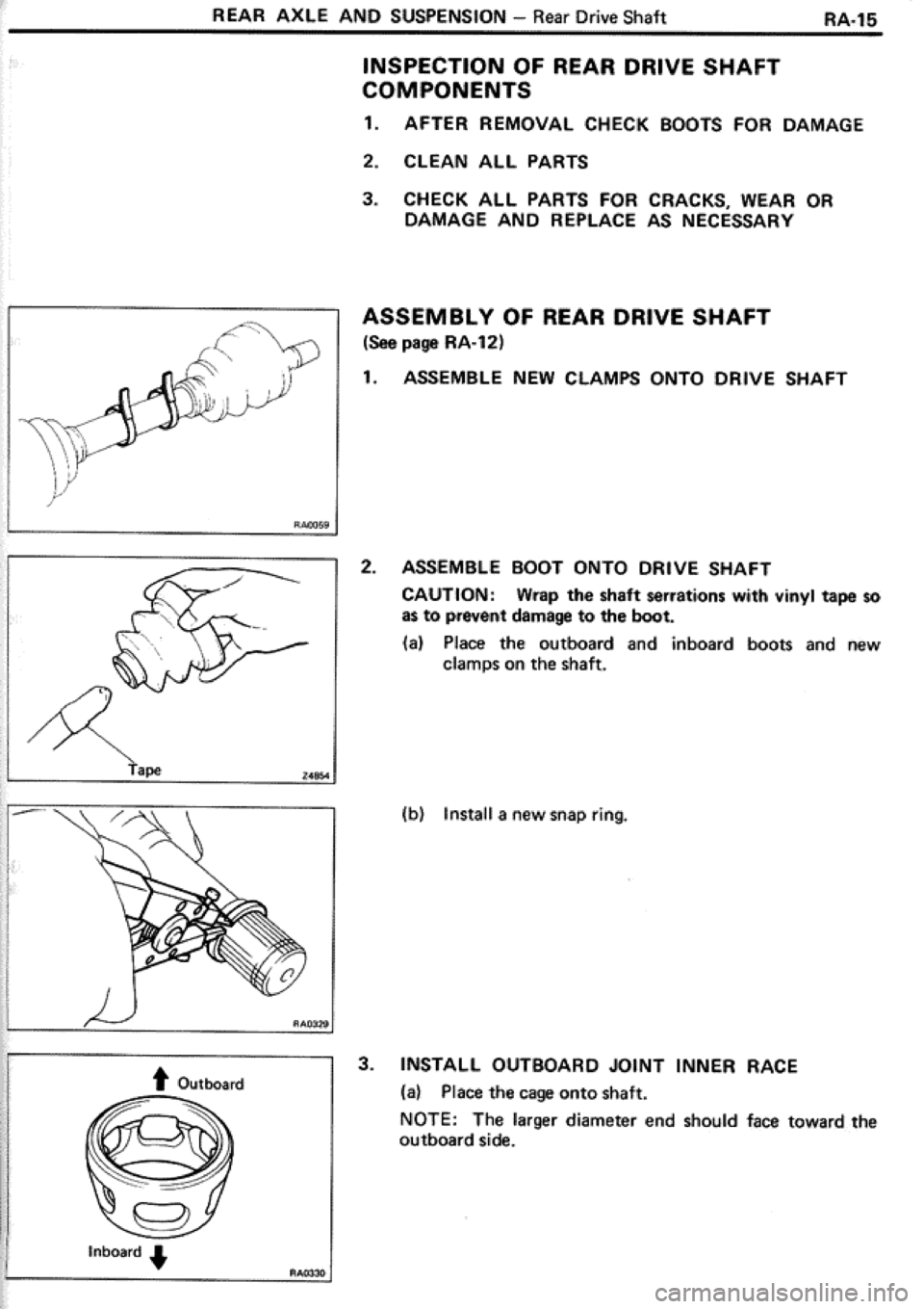 TOYOTA CELICA 1986  Service Repair Manual 