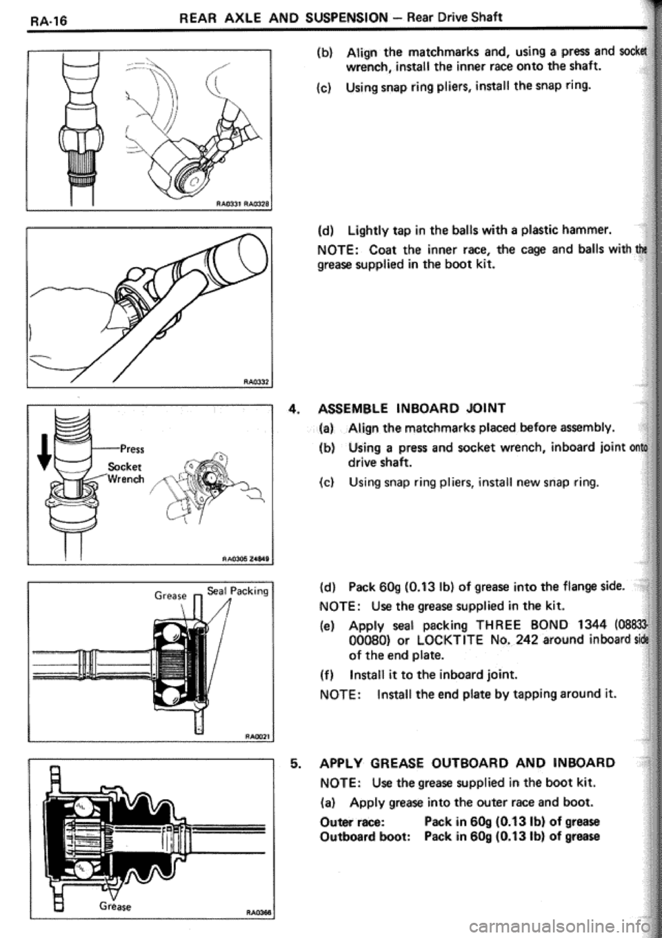 TOYOTA CELICA 1986  Service Repair Manual 