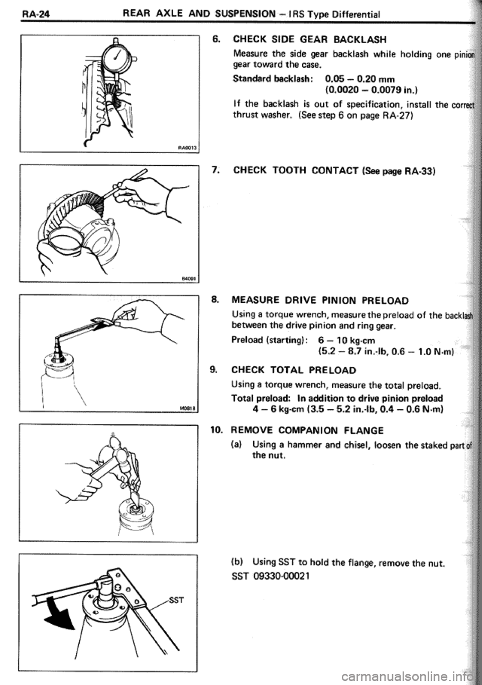 TOYOTA CELICA 1986  Service Repair Manual 