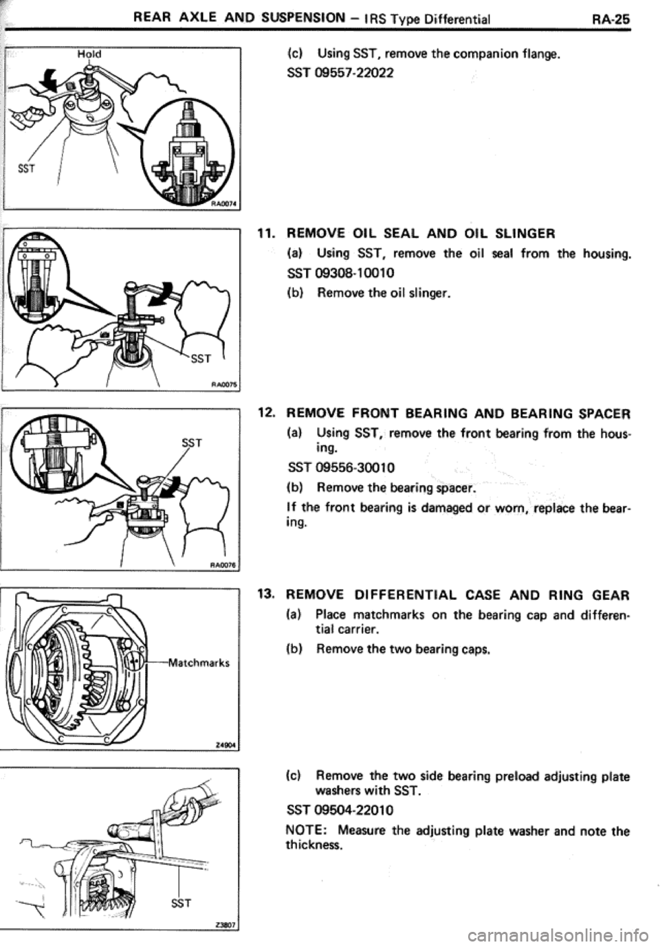 TOYOTA CELICA 1986  Service Repair Manual 