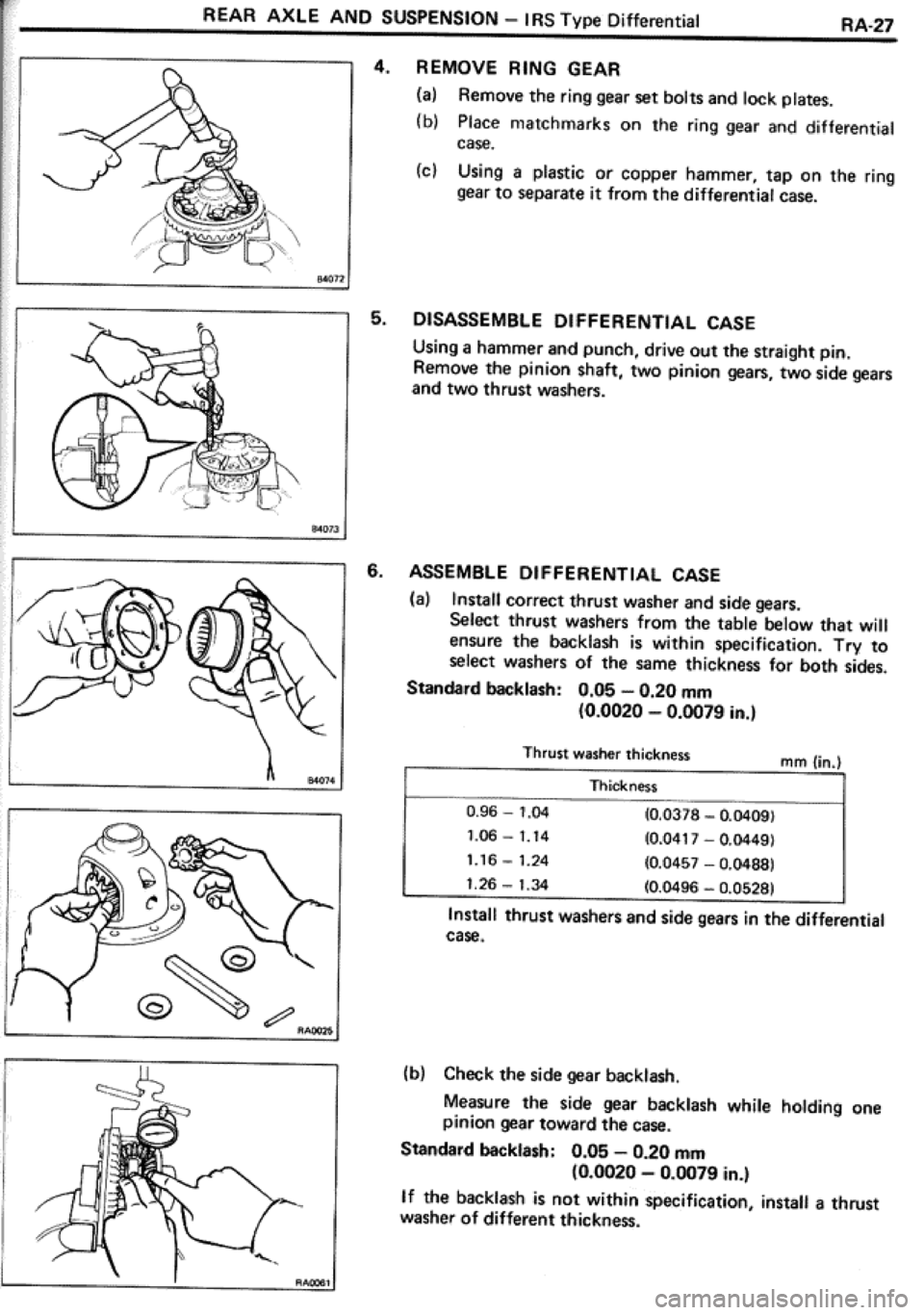 TOYOTA CELICA 1986  Service Repair Manual 
