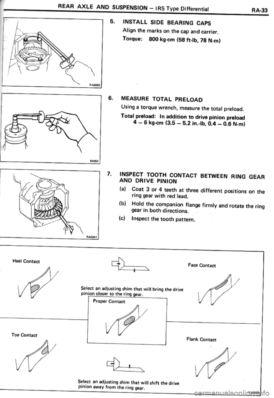 TOYOTA CELICA 1986  Service Repair Manual 