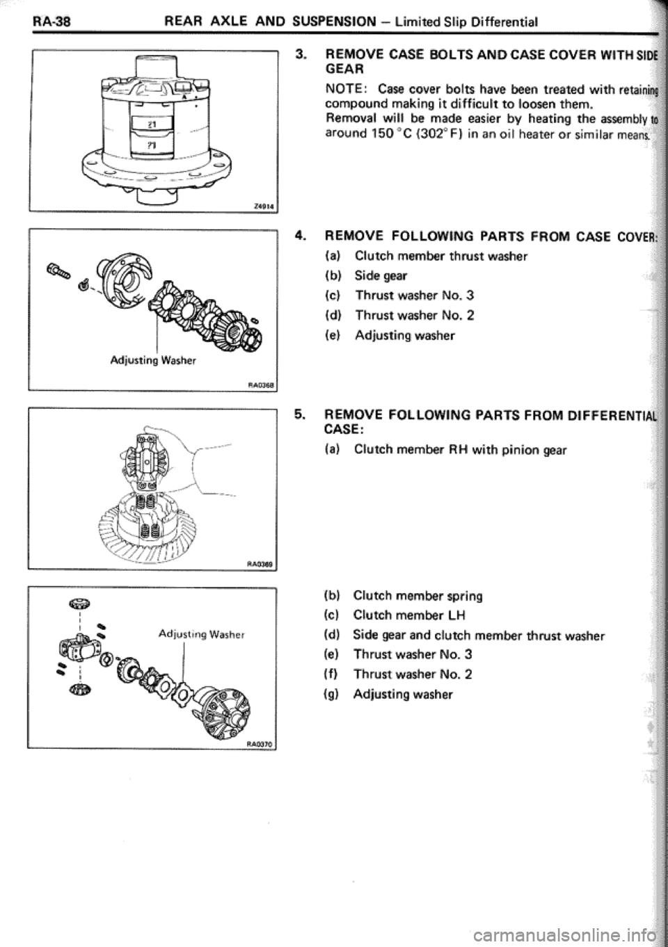 TOYOTA CELICA 1986  Service Repair Manual 