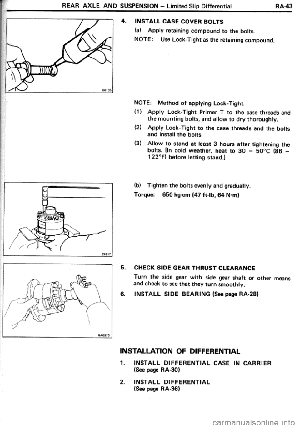 TOYOTA CELICA 1986  Service Repair Manual 