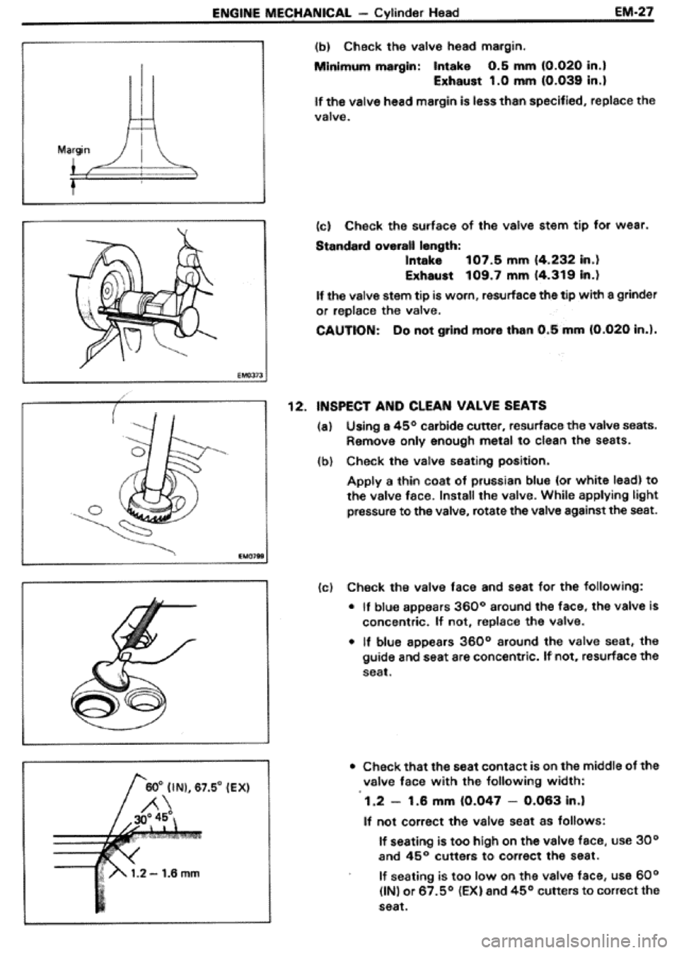 TOYOTA CELICA 1986  Service Repair Manual 