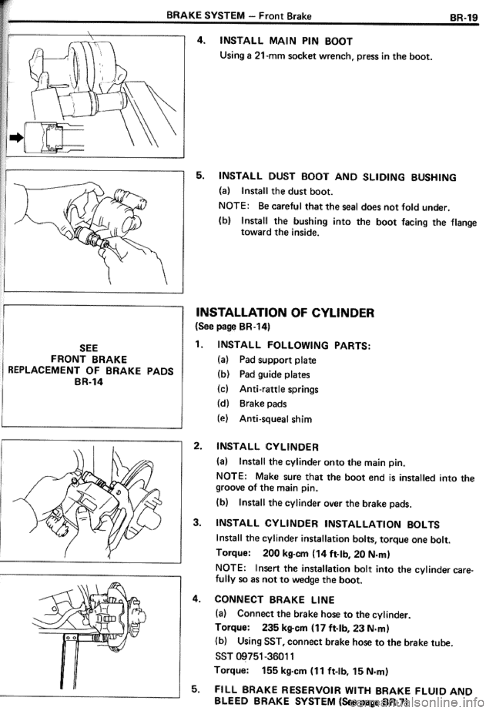 TOYOTA CELICA 1986  Service Repair Manual 