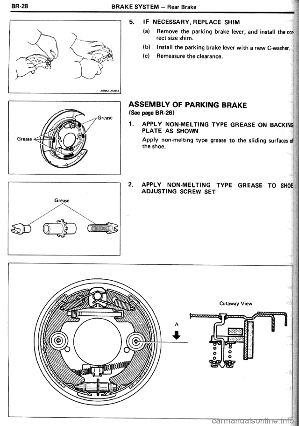TOYOTA CELICA 1986  Service Repair Manual 