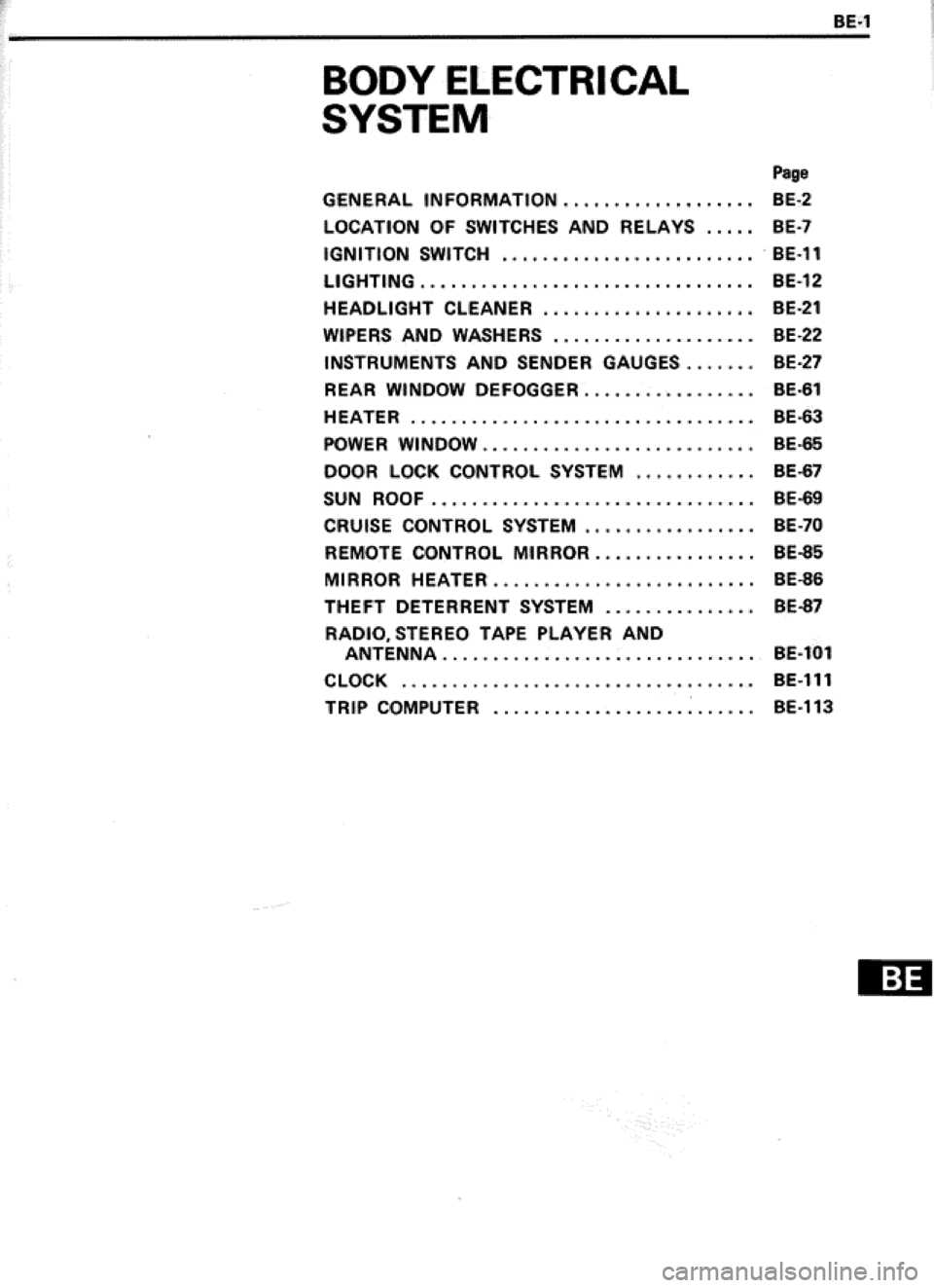 TOYOTA CELICA 1986  Service Repair Manual 