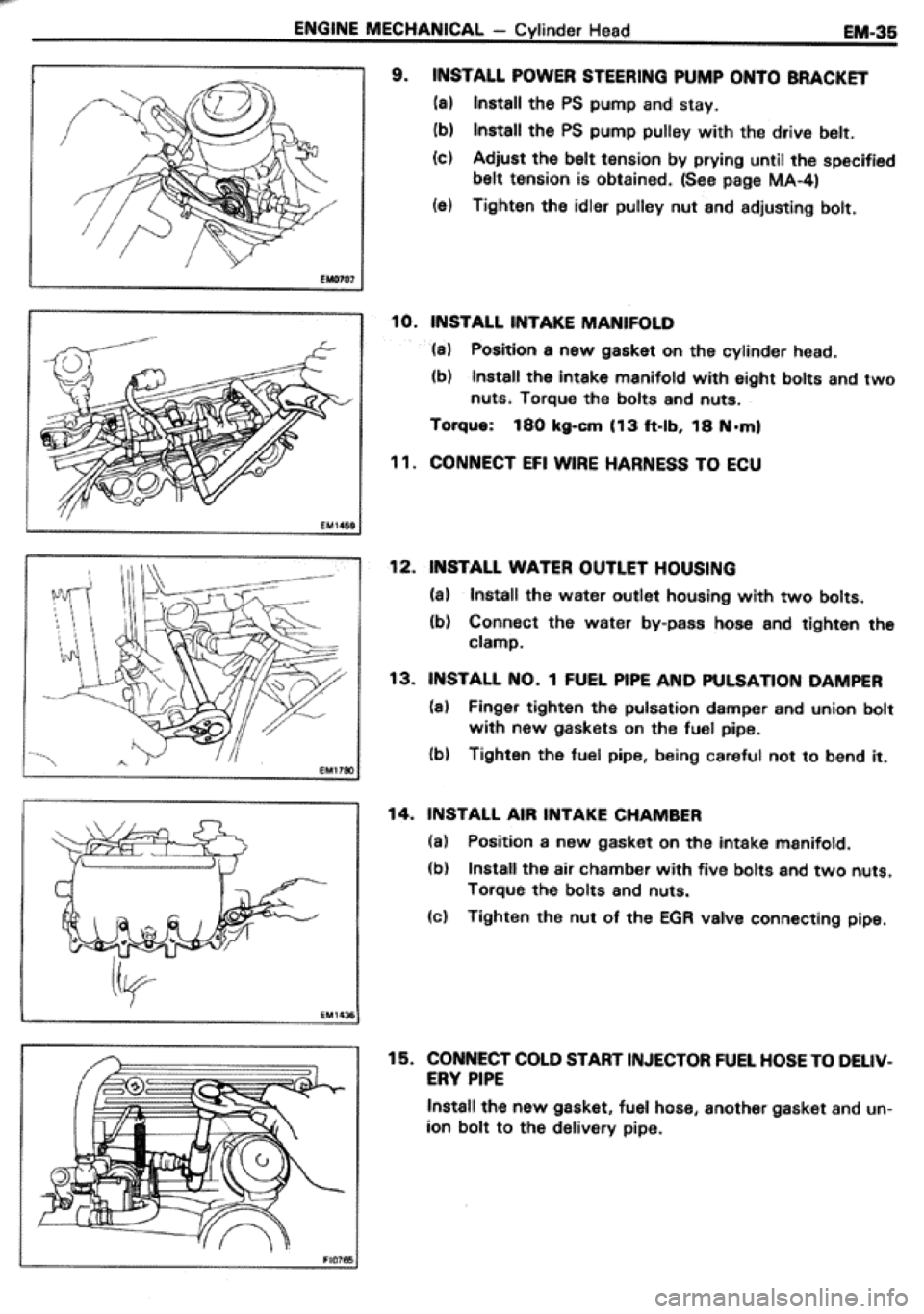 TOYOTA CELICA 1986  Service Repair Manual 