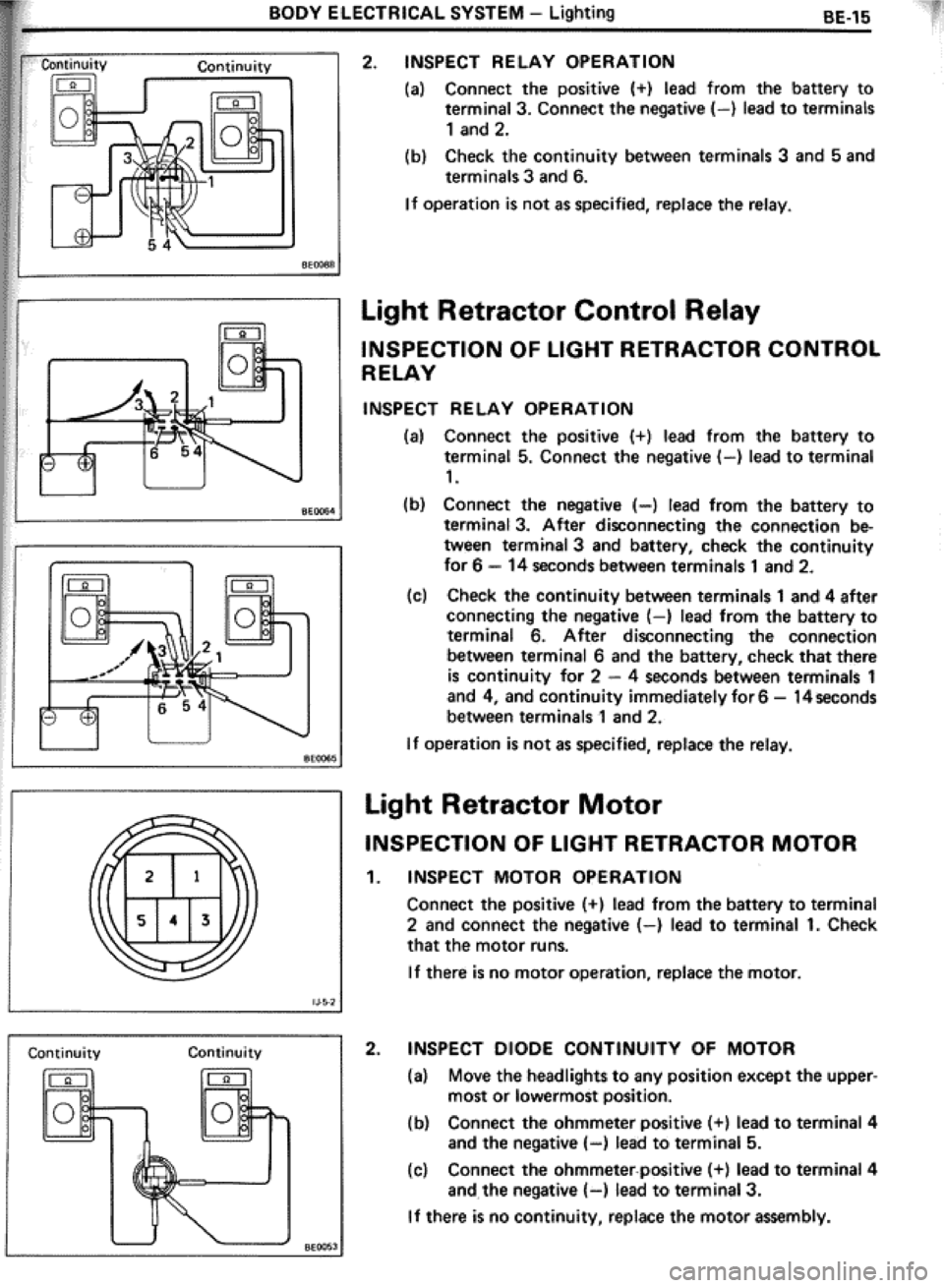 TOYOTA CELICA 1986  Service Repair Manual 