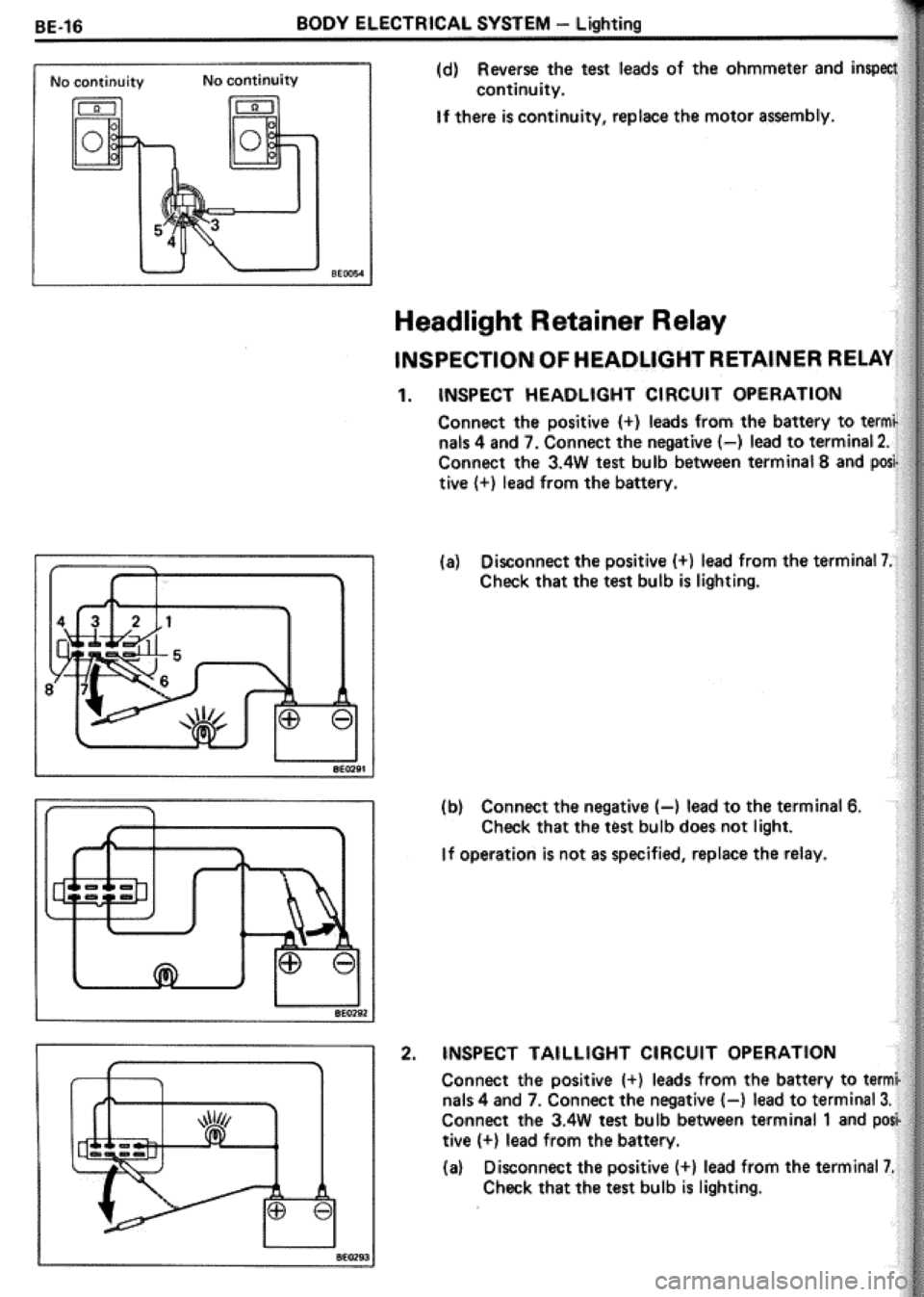 TOYOTA CELICA 1986  Service Repair Manual 