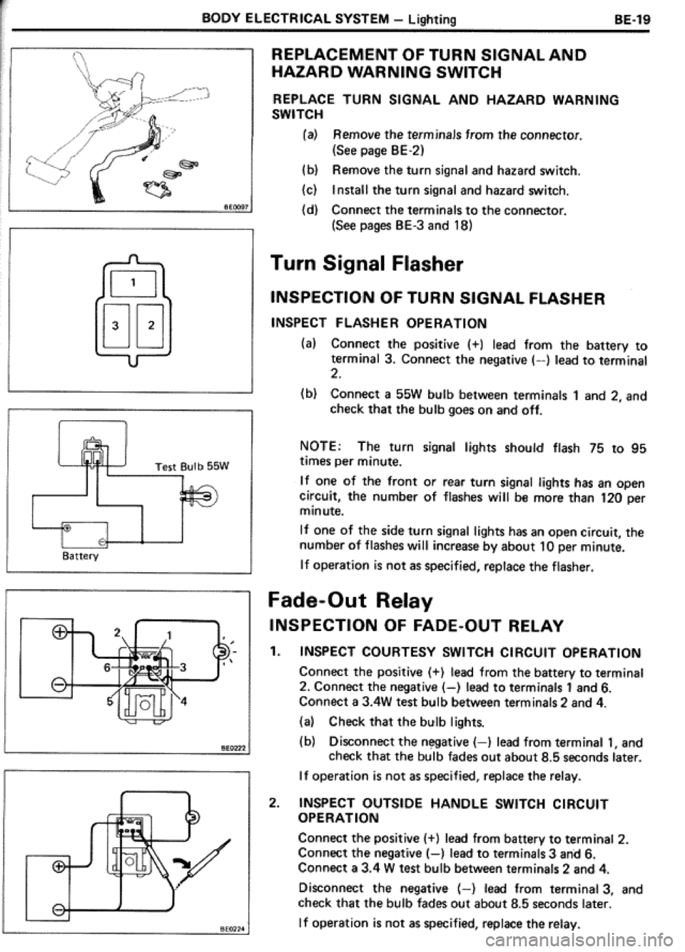 TOYOTA CELICA 1986  Service Repair Manual 