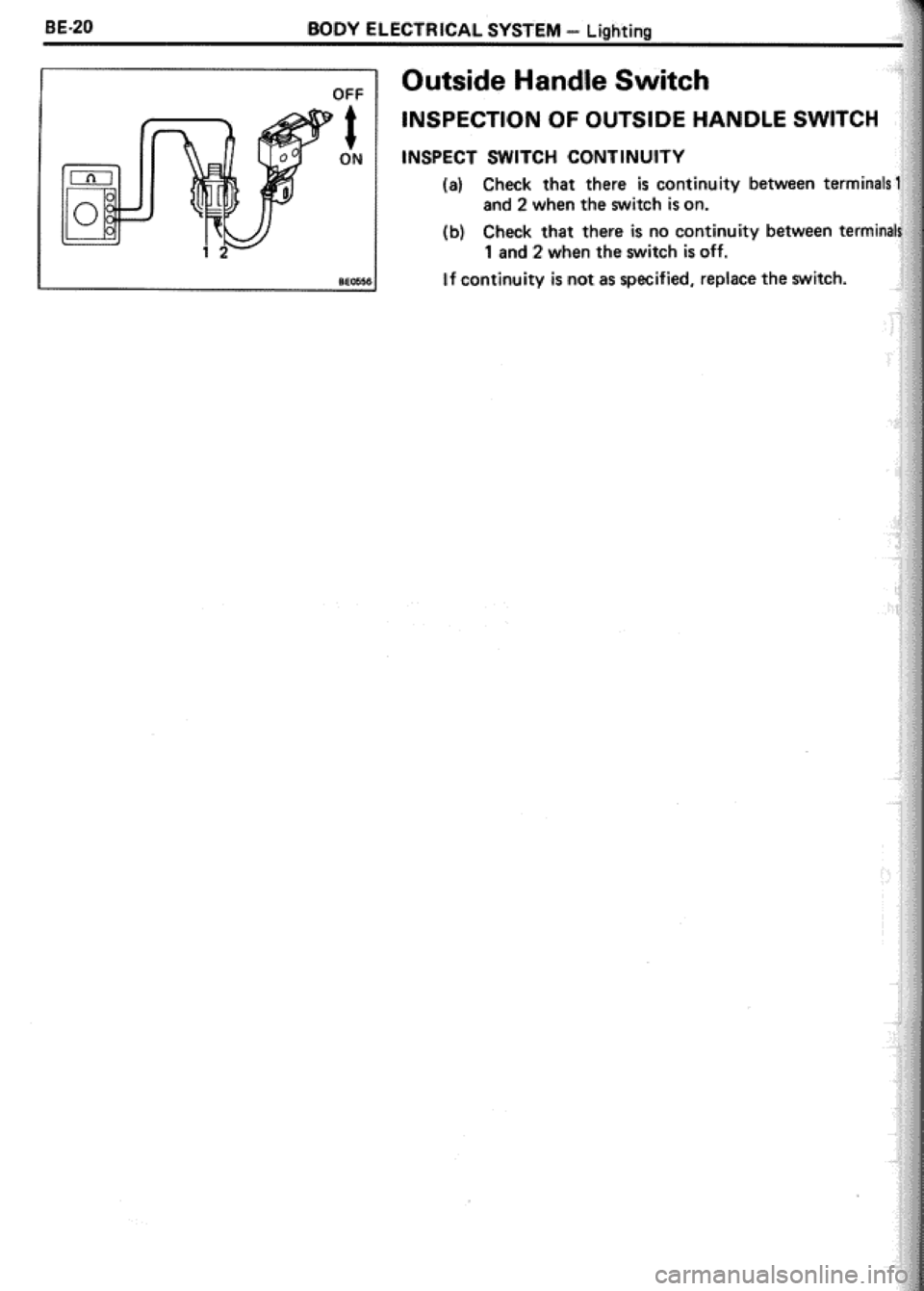 TOYOTA CELICA 1986  Service Repair Manual 