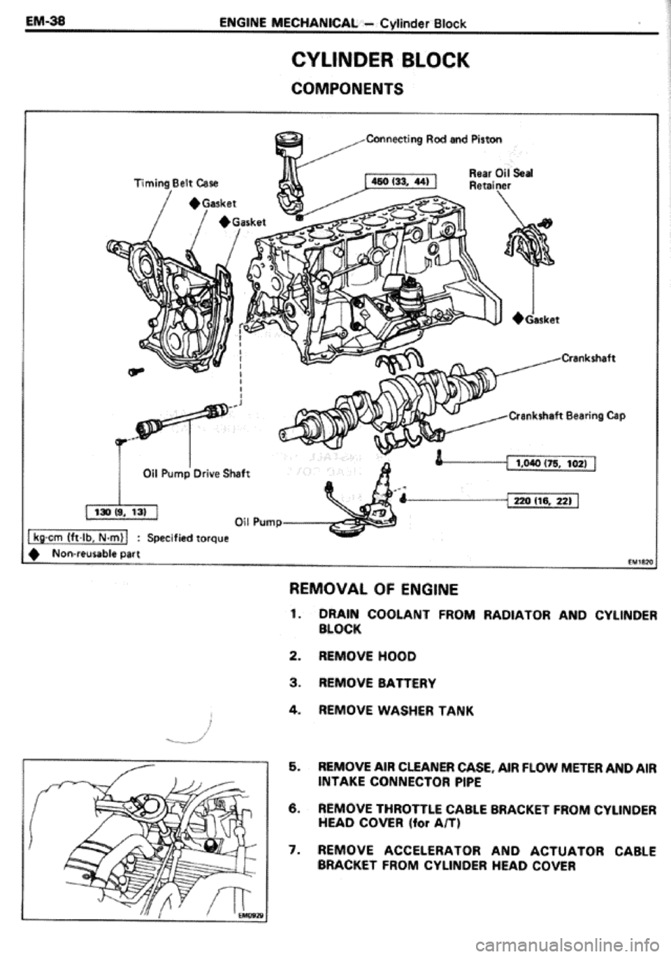 TOYOTA CELICA 1986  Service Repair Manual 