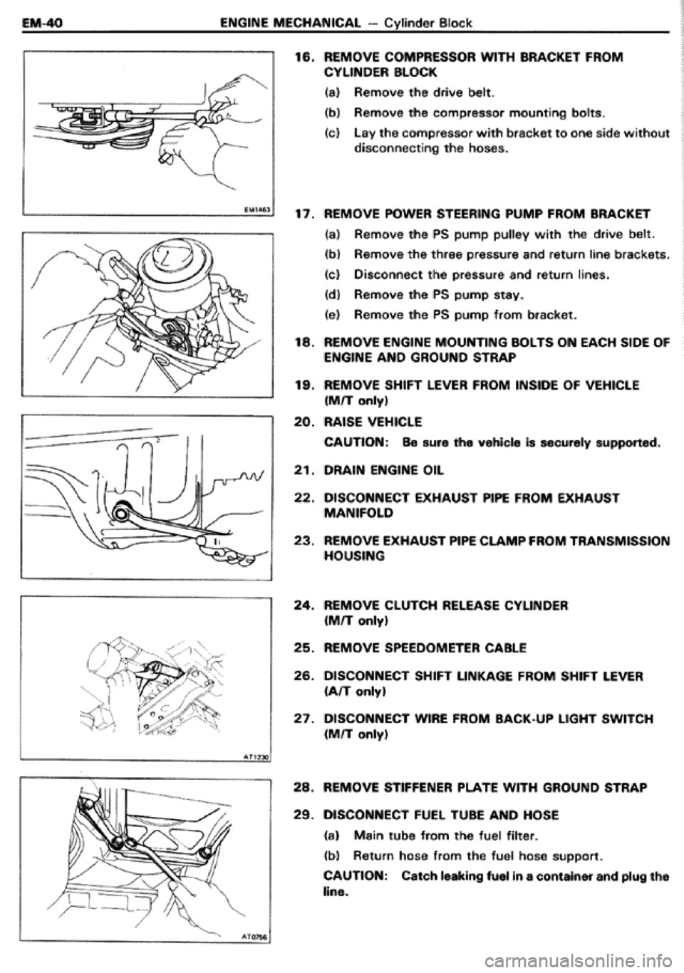 TOYOTA CELICA 1986  Service Repair Manual 