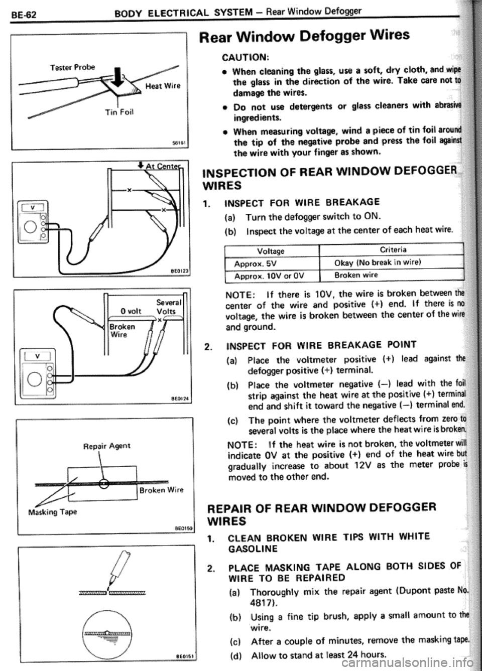 TOYOTA CELICA 1986  Service Repair Manual 