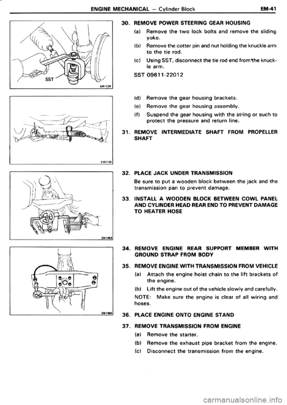 TOYOTA CELICA 1986  Service Repair Manual 