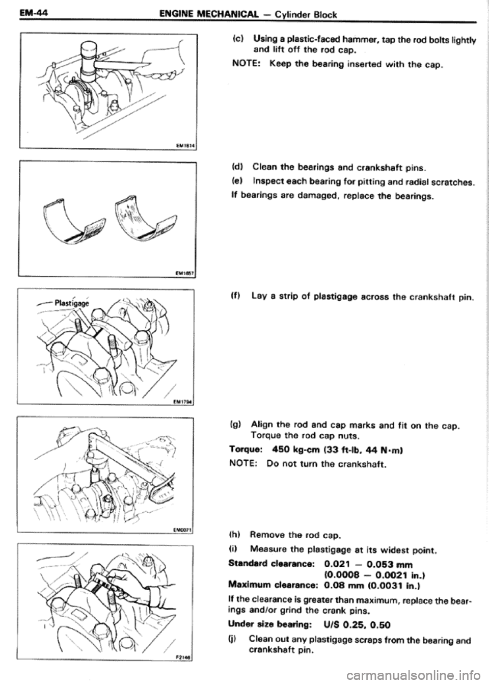 TOYOTA CELICA 1986  Service Repair Manual 