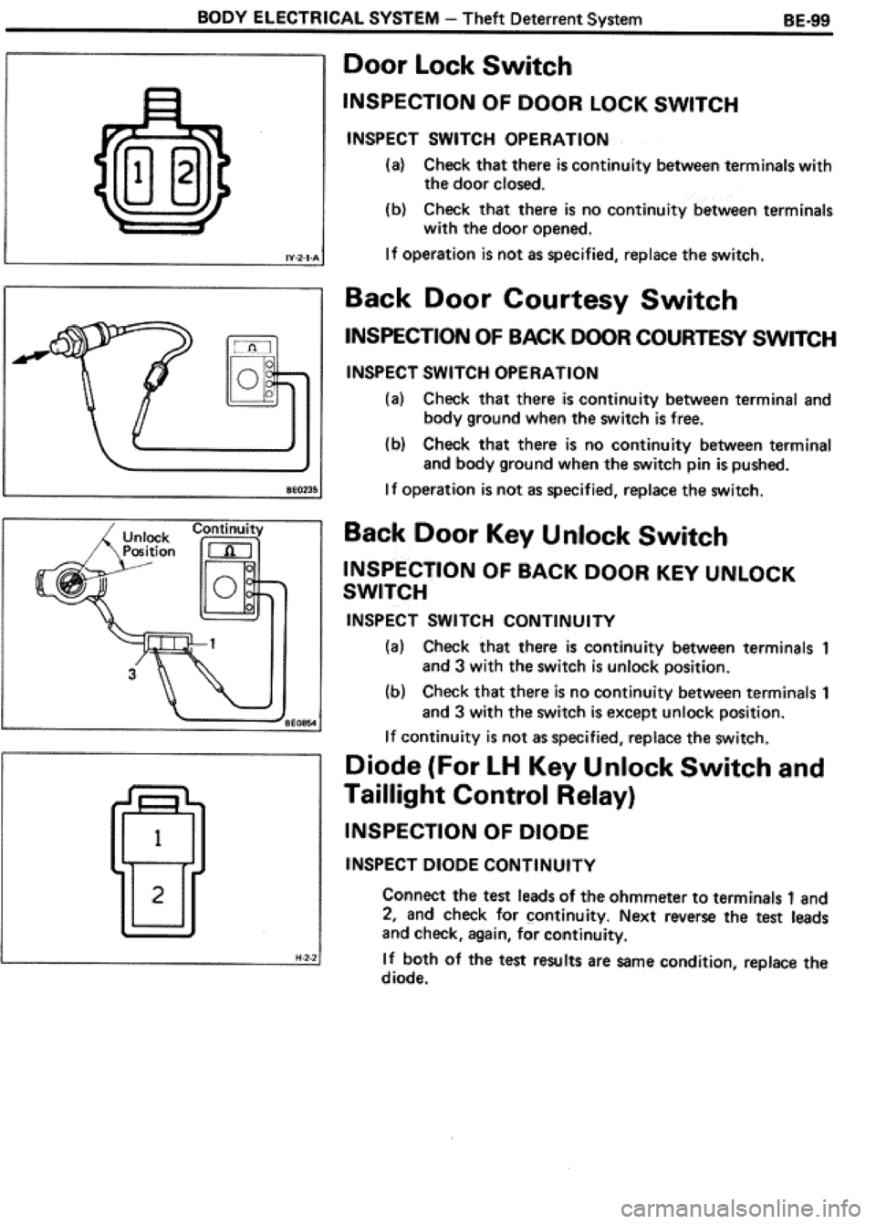 TOYOTA CELICA 1986  Service Repair Manual 
