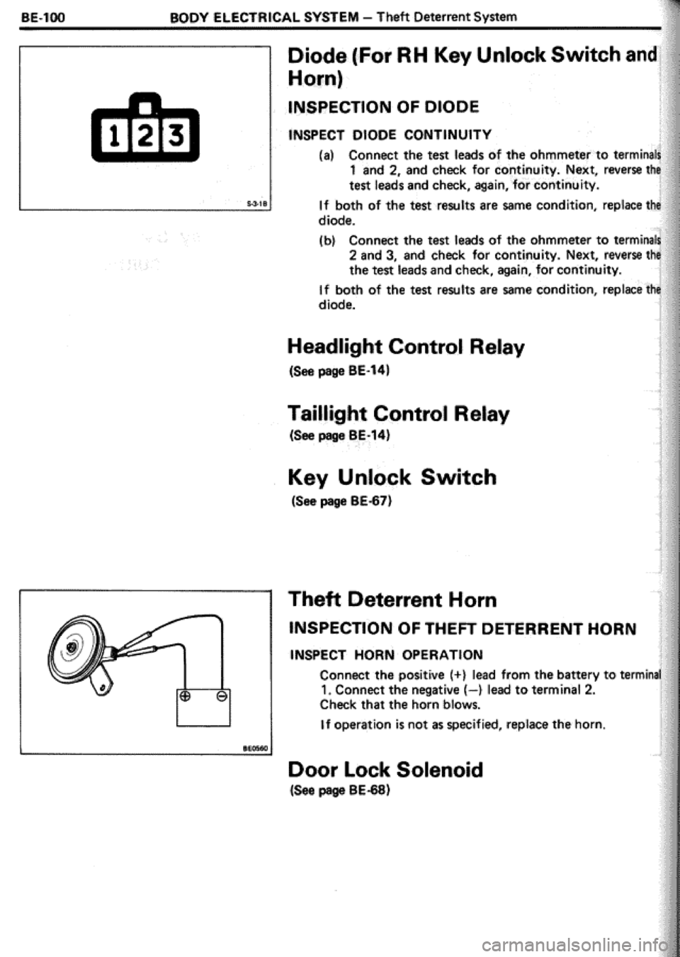 TOYOTA CELICA 1986  Service Repair Manual 