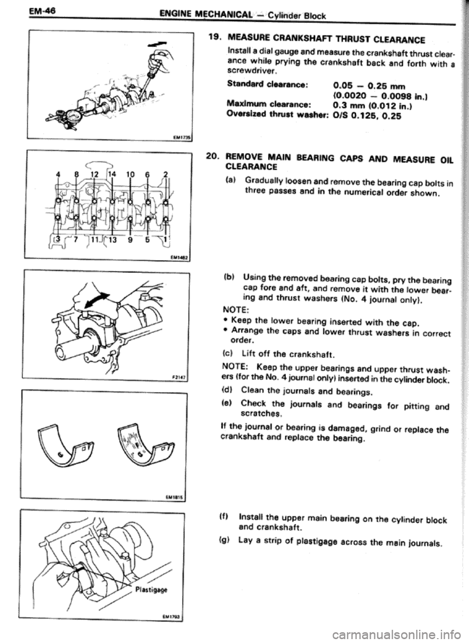 TOYOTA CELICA 1986  Service Repair Manual 
