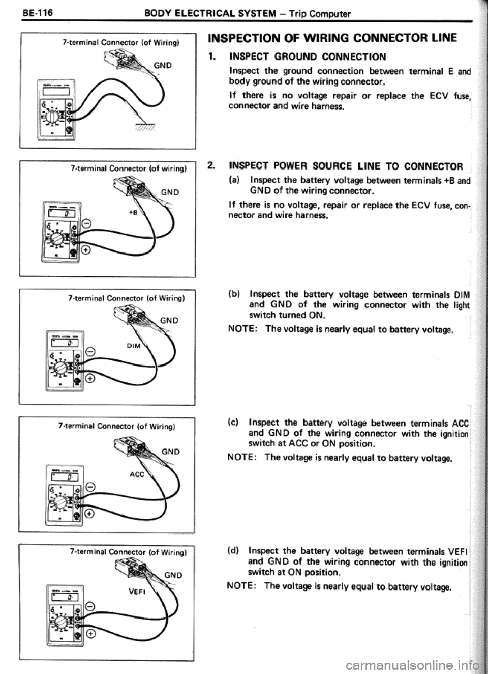 TOYOTA CELICA 1986  Service Repair Manual 
