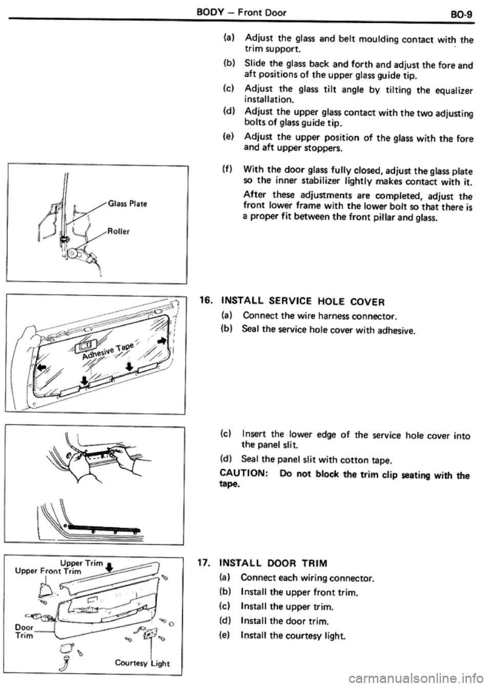 TOYOTA CELICA 1986  Service Repair Manual 