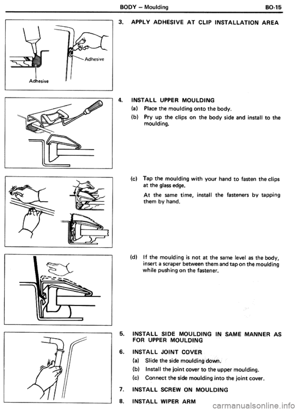 TOYOTA CELICA 1986  Service Repair Manual 