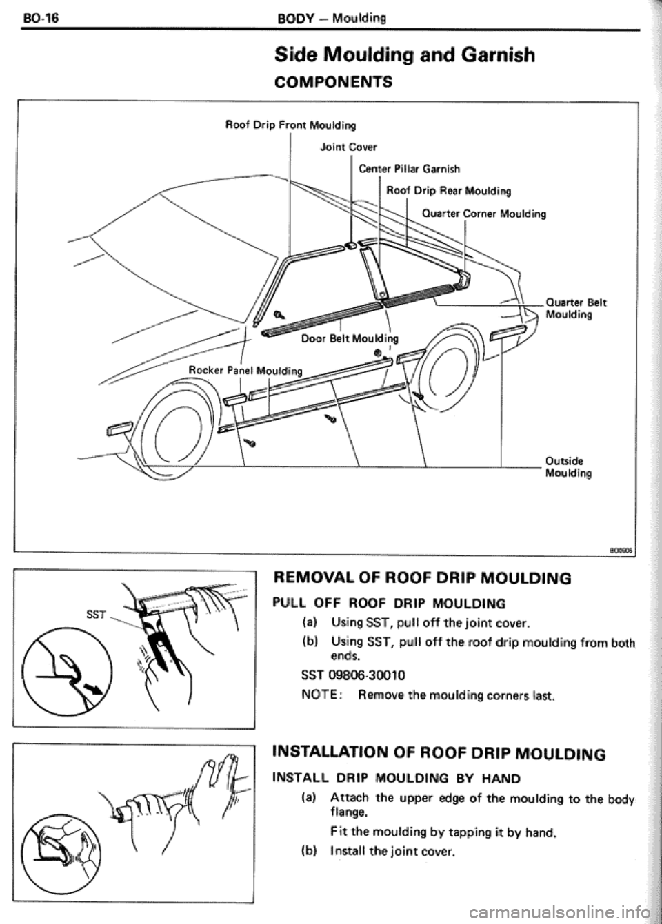 TOYOTA CELICA 1986  Service Repair Manual 
