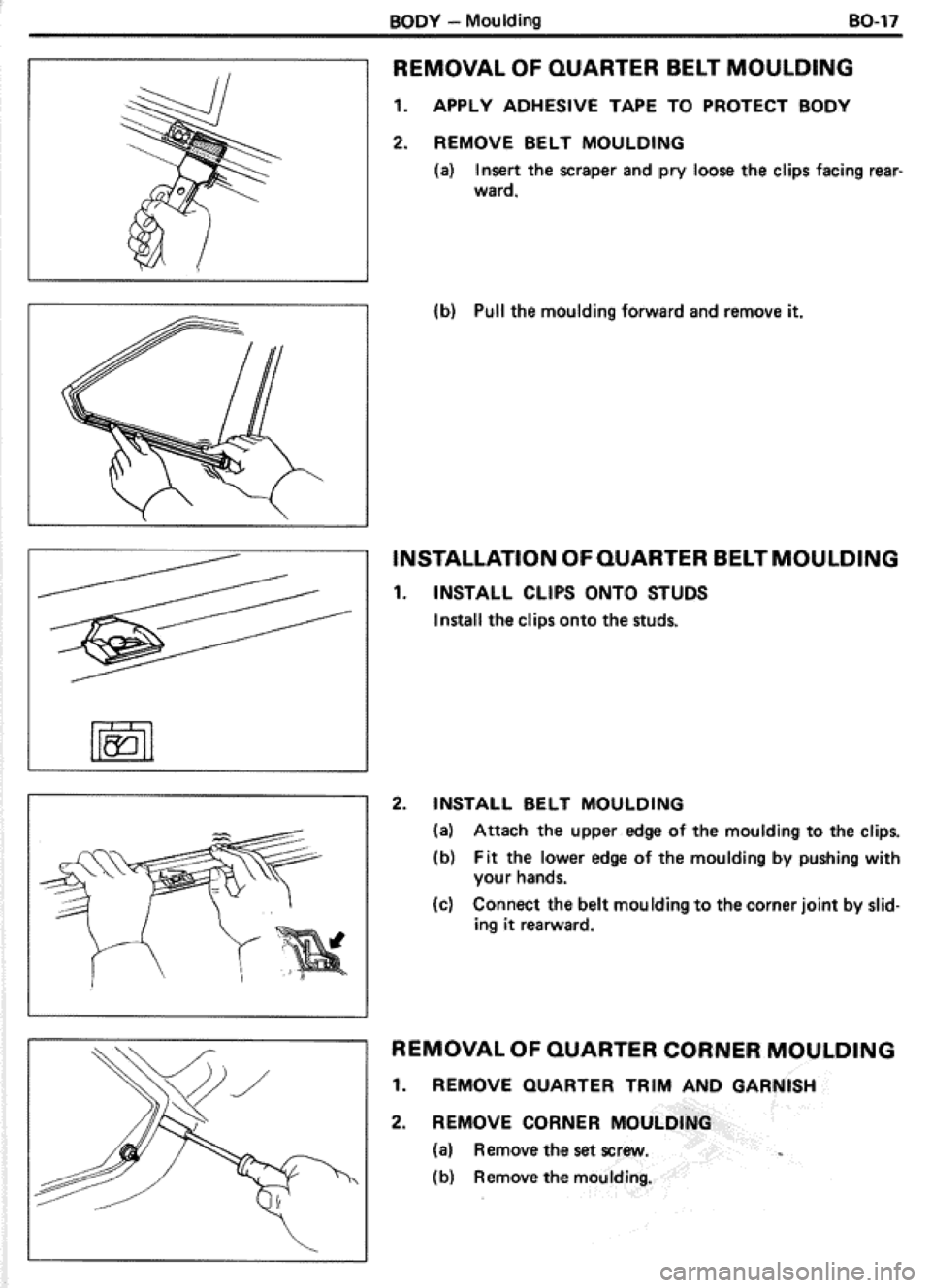 TOYOTA CELICA 1986  Service Repair Manual 
