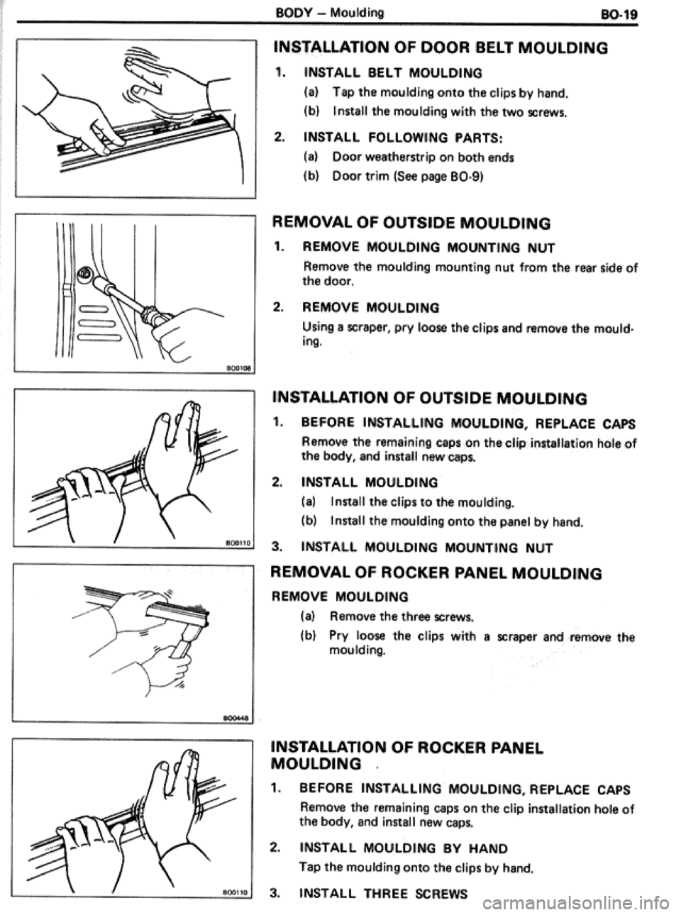 TOYOTA CELICA 1986  Service Repair Manual 