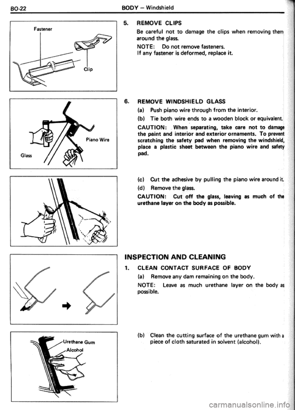 TOYOTA CELICA 1986  Service Repair Manual 