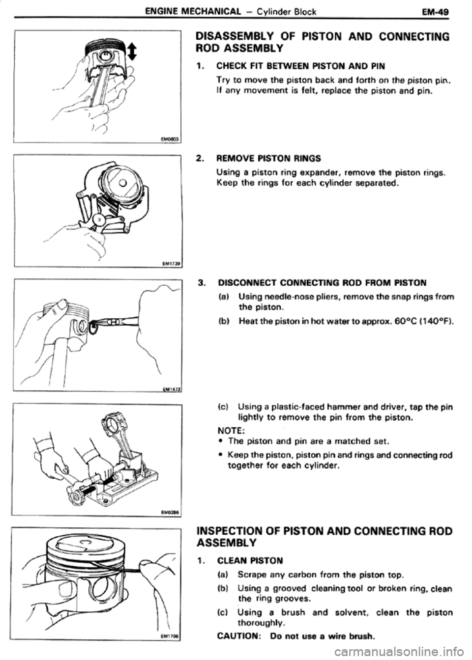TOYOTA CELICA 1986  Service Repair Manual 
