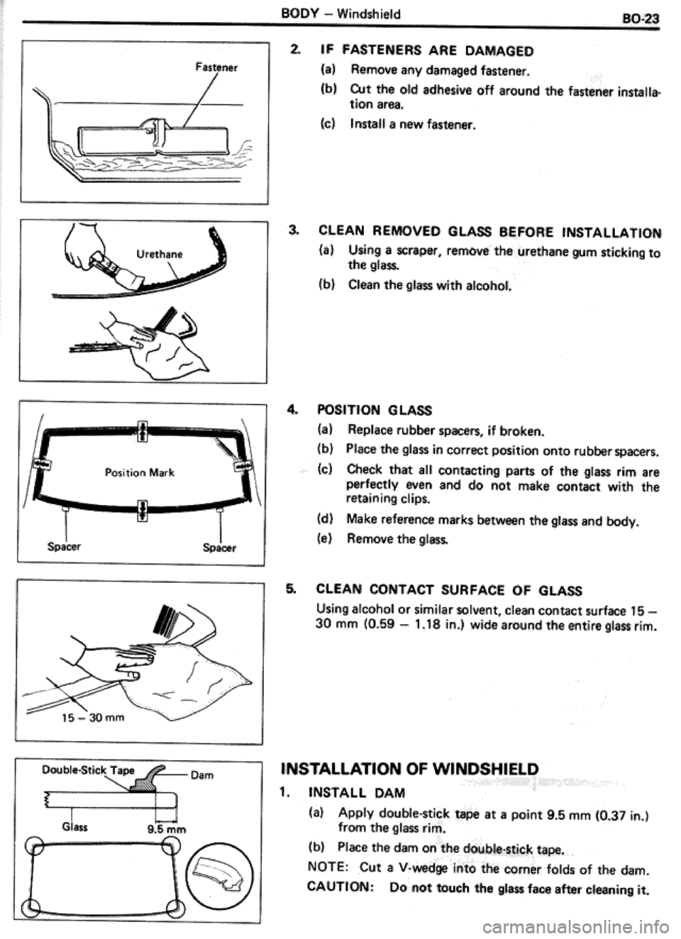TOYOTA CELICA 1986  Service Repair Manual 
