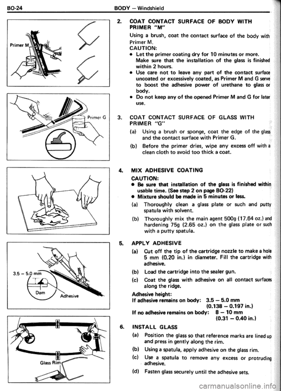 TOYOTA CELICA 1986  Service Repair Manual 