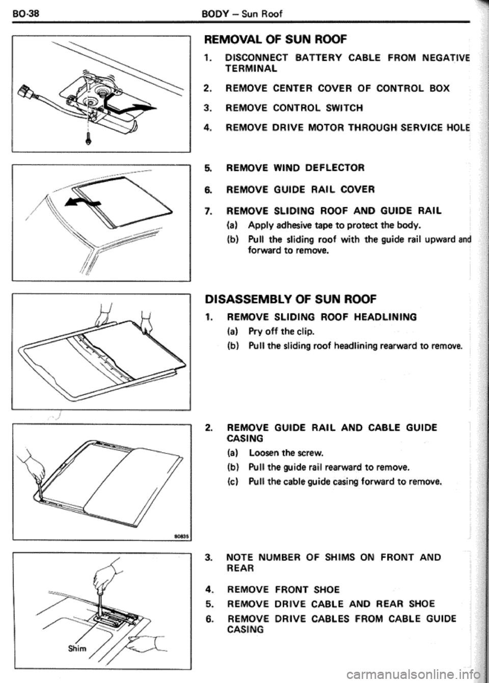 TOYOTA CELICA 1986  Service Repair Manual 