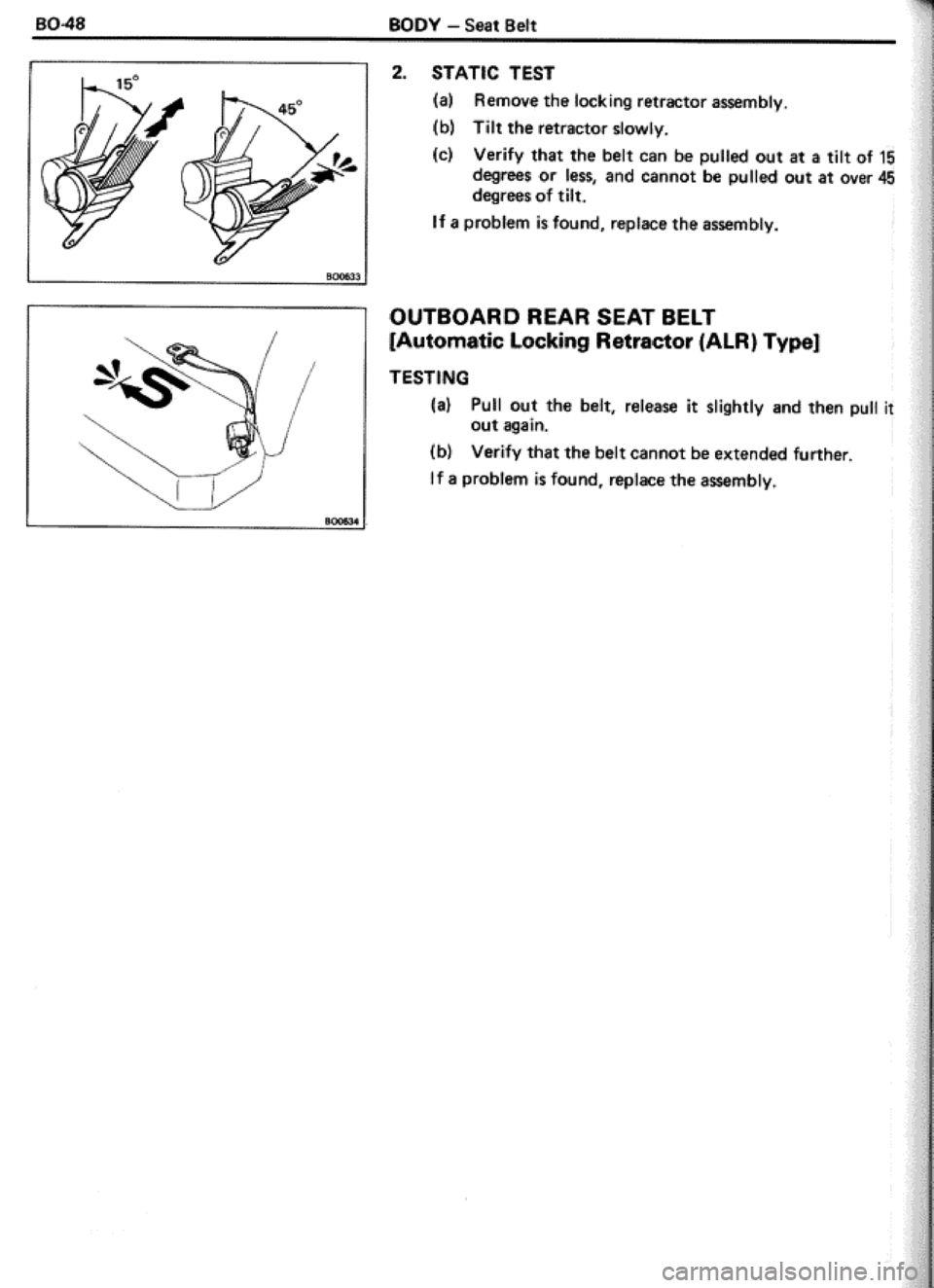 TOYOTA CELICA 1986  Service Repair Manual 
