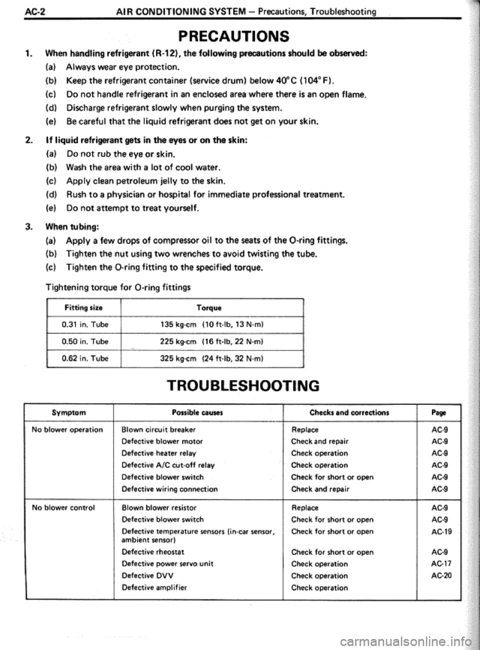 TOYOTA CELICA 1986  Service Repair Manual 