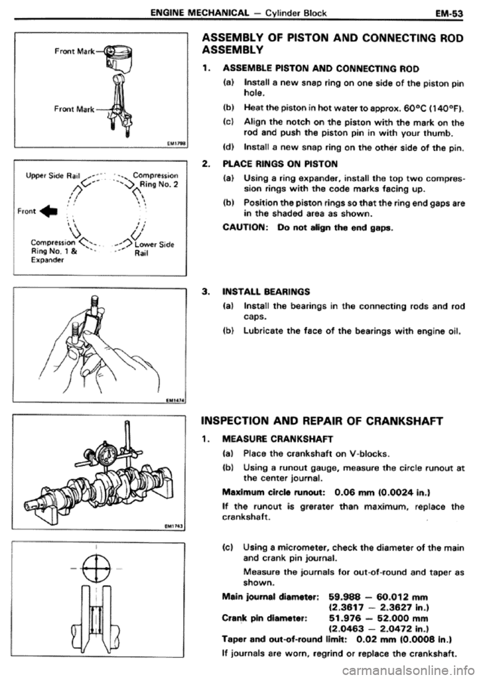 TOYOTA CELICA 1986  Service Repair Manual 