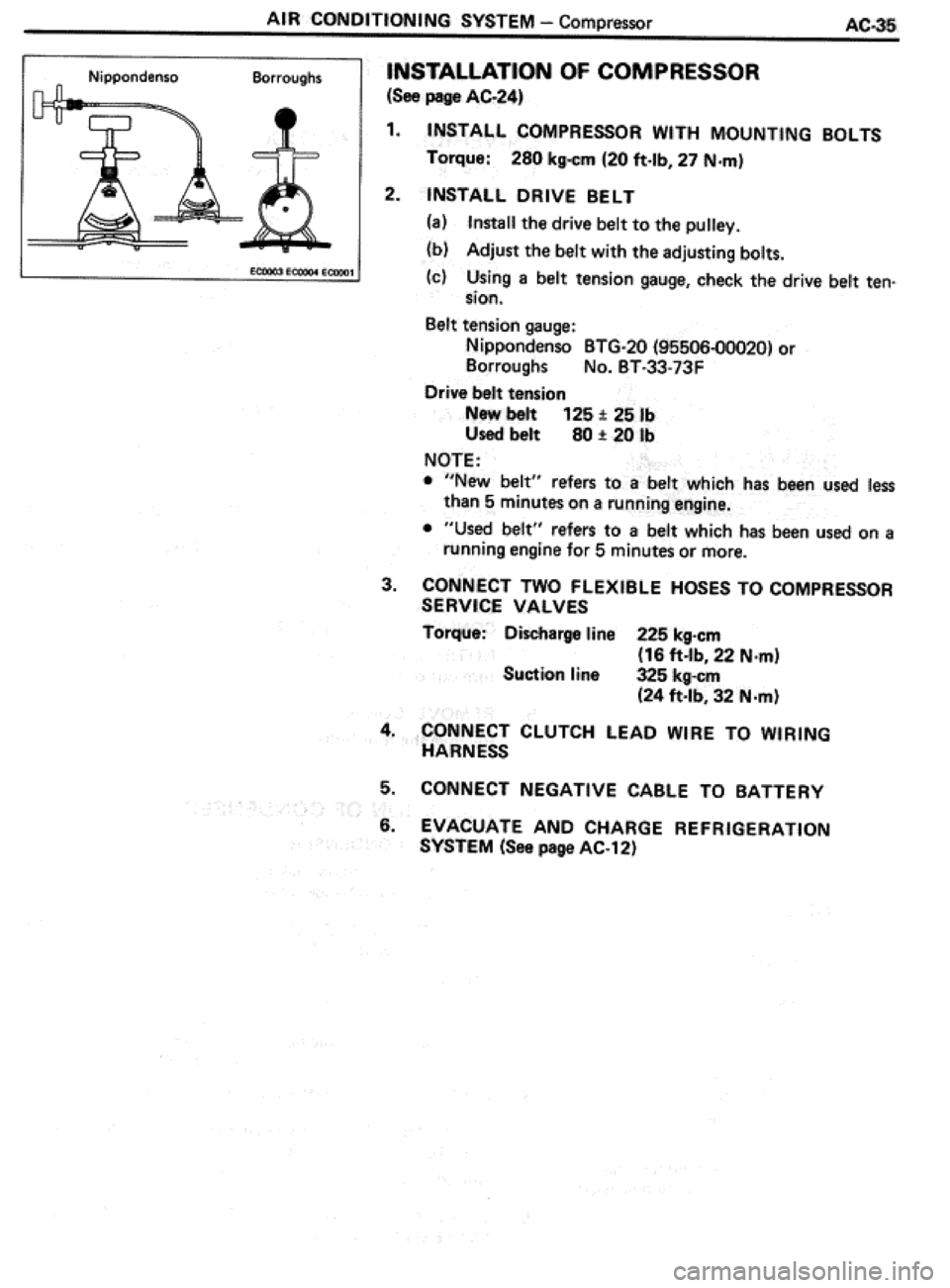 TOYOTA CELICA 1986  Service Repair Manual 