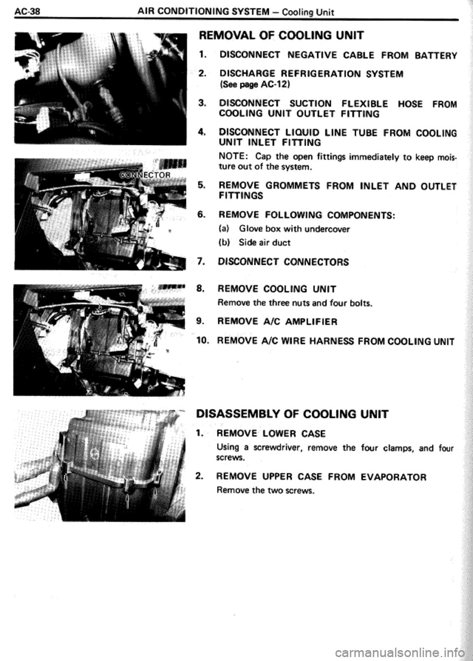 TOYOTA CELICA 1986  Service Repair Manual 