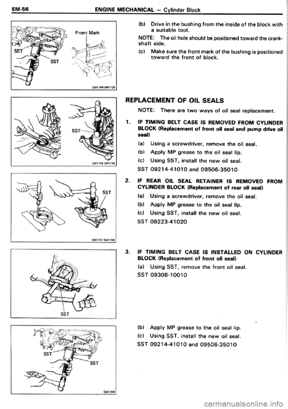 TOYOTA CELICA 1986  Service Repair Manual 